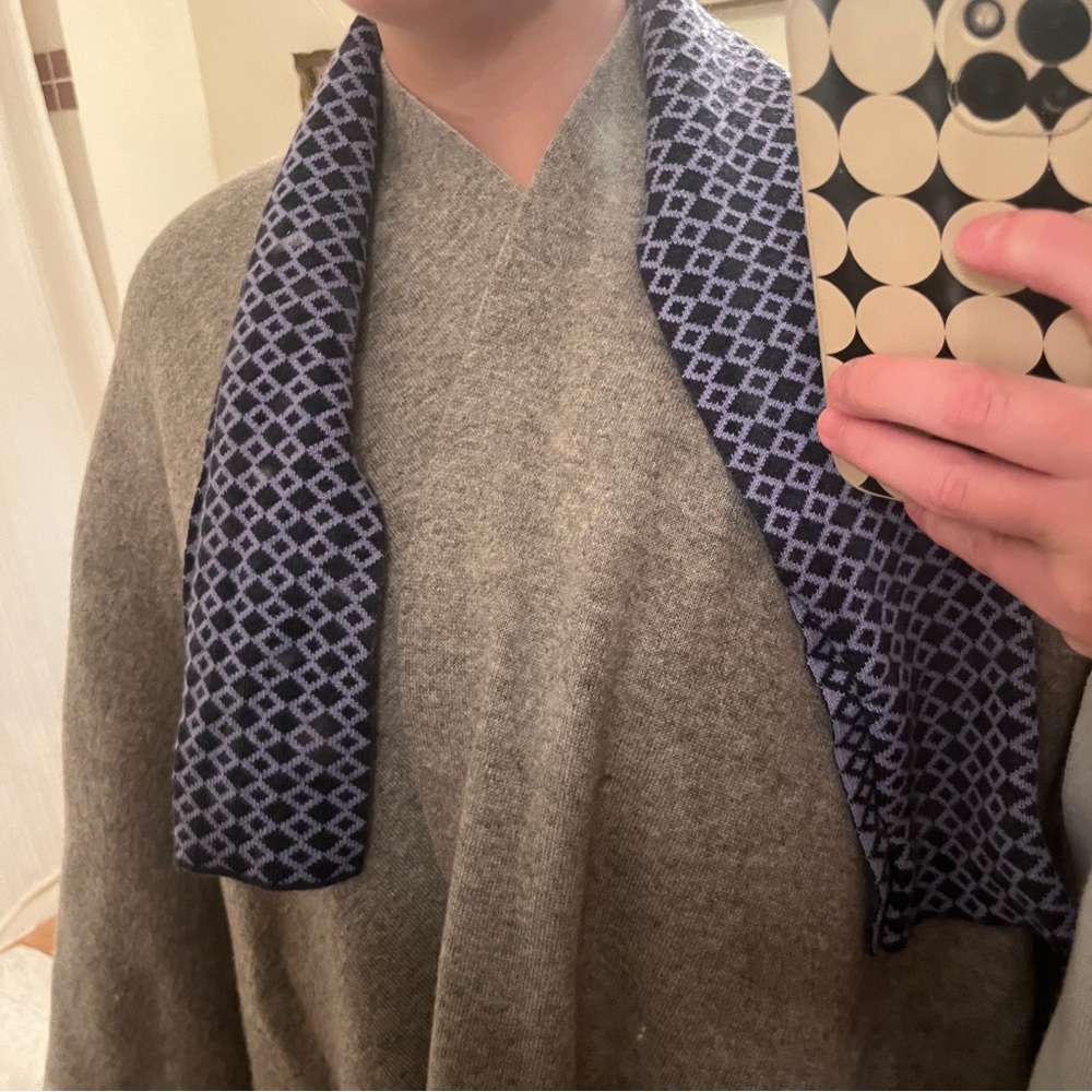 Cashmeritaly First Class Shall Poncho with Scarf